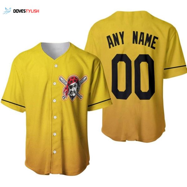 Custom Pittsburgh Pirates 00 Anyname Throwback Yellow Jersey – Perfect Gift for Baseball Fans