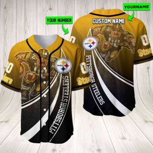 Personalized Pittsburgh Steelers Baseball Jersey Baseball Jersey Mascot