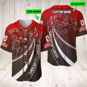 Personalized Tampa Bay Buccaneers Baseball Jersey Baseball Jersey Mascot