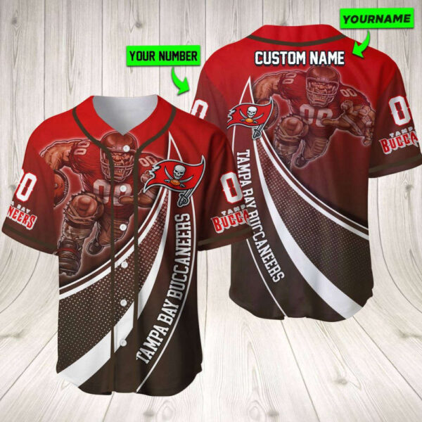 Personalized Tampa Bay Buccaneers Baseball Jersey Baseball Jersey Mascot