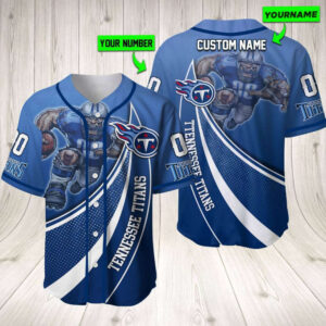 Personalized Tennessee Titans Baseball Jersey Baseball Jersey Mascot