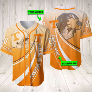 Personalized Tennessee Volunteers Baseball Jersey Baseball Jersey Mascot