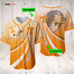Personalized Tennessee Volunteers Baseball Jersey Baseball Jersey Mascot