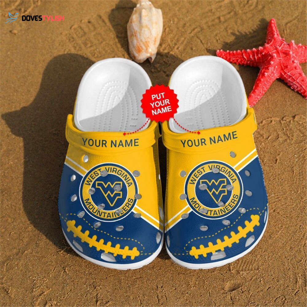 Personalized West Virginia Mountaineers big 12 NCAAF Teams Clogs Clogband Clogs Comfy F Personalized West Virginia Mountaineers big 12 NCAAF Teams Clogs Clogband Clogs Comfy F