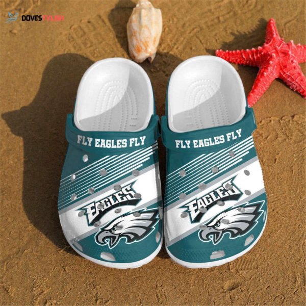 Philadelphia Eagles Fly Eagles Fly Custom For Nfl Fans Rubber Clogs Clogband Clogs Comfy Footwear TL