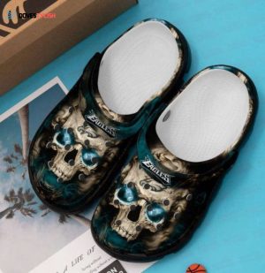 Philadelphia Eagles NFL skull Rubber Clogs Clogband Clogs Unisex Footwear