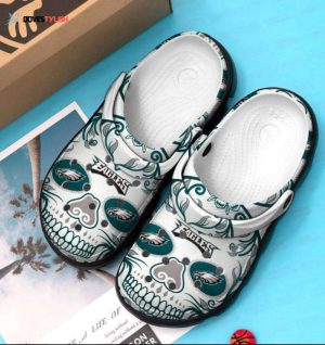 Philadelphia Eagles Skull NFL teams Clogs Shoes Clogs Unisex Footwear