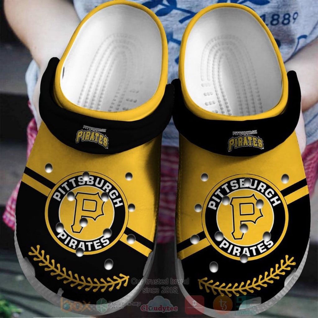 Pittsburgh Pirates Yellow-Black Clogs Crocband Shoes – Gift for Men Women Fans – Gift for Men Women Fans