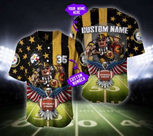 Pittsburgh Steelers Baseball Jersey Custom Name And Number