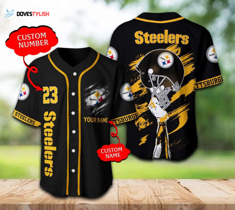 Pittsburgh Steelers Baseball Jersey Personalized Pittsburgh Steelers Baseball Jersey Personalized