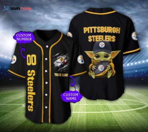 Pittsburgh Steelers Personalized Baseball Jersey