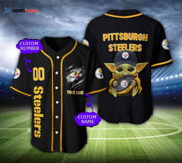 Pittsburgh Steelers Personalized Baseball Jersey