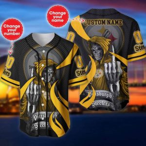 Pittsburgh Steelers Personalized Baseball Jersey