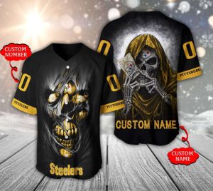 Pittsburgh Steelers Personalized Baseball Jersey