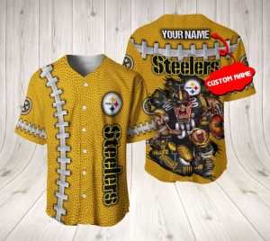 Pittsburgh Steelers Personalized Baseball Jersey