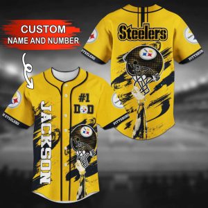 Pittsburgh Steelers Personalized Baseball Jersey