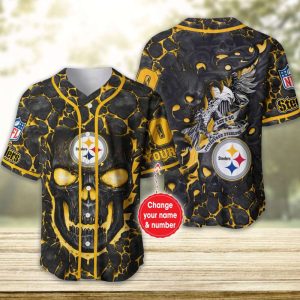 Pittsburgh Steelers Personalized Baseball Jersey