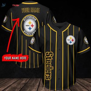 Pittsburgh Steelers Personalized Baseball Jersey Gift For Men Women