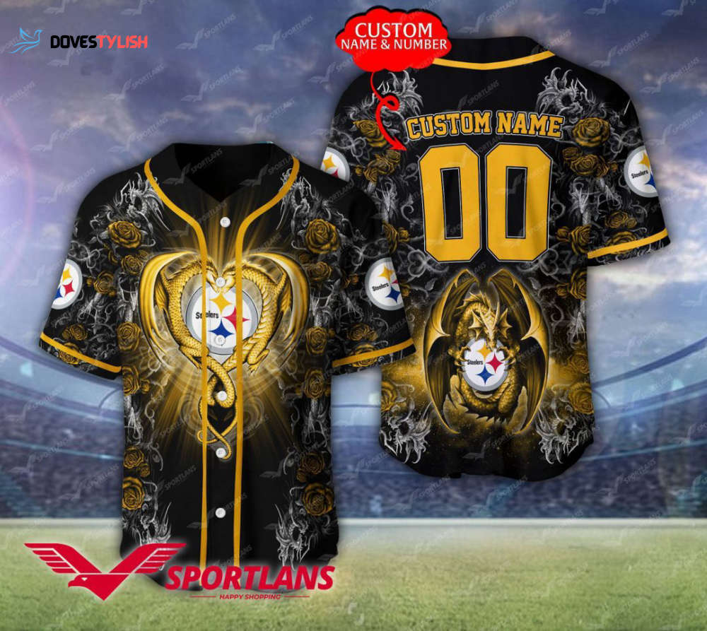 Pittsburgh Steelers Personalized Baseball Jersey Pittsburgh Steelers Personalized Baseball Jersey