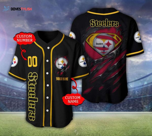 Pittsburgh Steelers Personalized Baseball Jersey