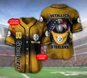Pittsburgh Steelers Personalized Baseball Jersey