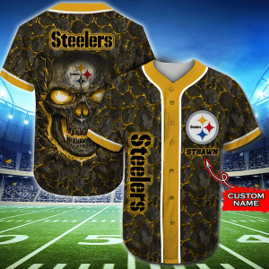 Pittsburgh Steelers Personalized Baseball Jersey
