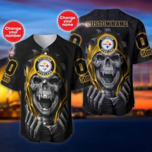 Pittsburgh Steelers Personalized Baseball Jersey
