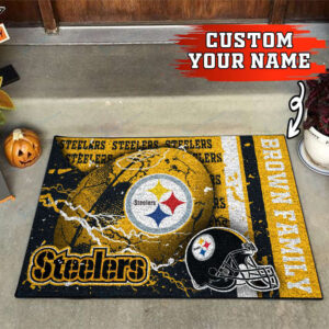 Pittsburgh Steelers Personalized Doormat Home Decor 2024 2025 26