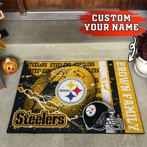 Pittsburgh Steelers Personalized Doormat Home Decor 2024 2025 26