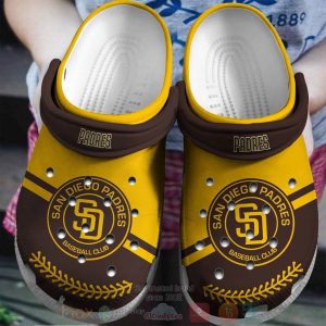 San Diego Padres Brown-Yellow Clogs Crocband Shoes – Gift for Men Women Fans – Gift for Men Women Fans