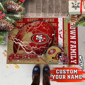 San Francisco 49ers Personalized Doormat Home Decor 2024 2025 26