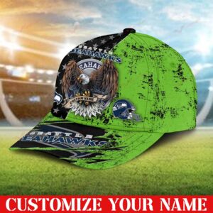 Seattle Seahawks NFL 3D Personalized Classic Cap DTCA280229