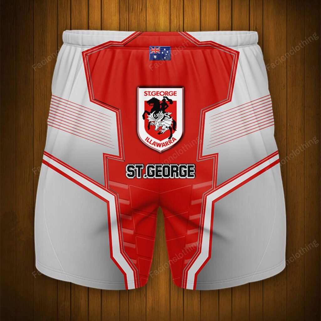 St. George Illawarra Dragons Personalized Fashion Men Hawaiian Shorts Pant