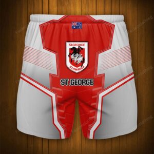 St. George Illawarra Dragons Personalized Fashion Men Hawaiian Shorts Pant