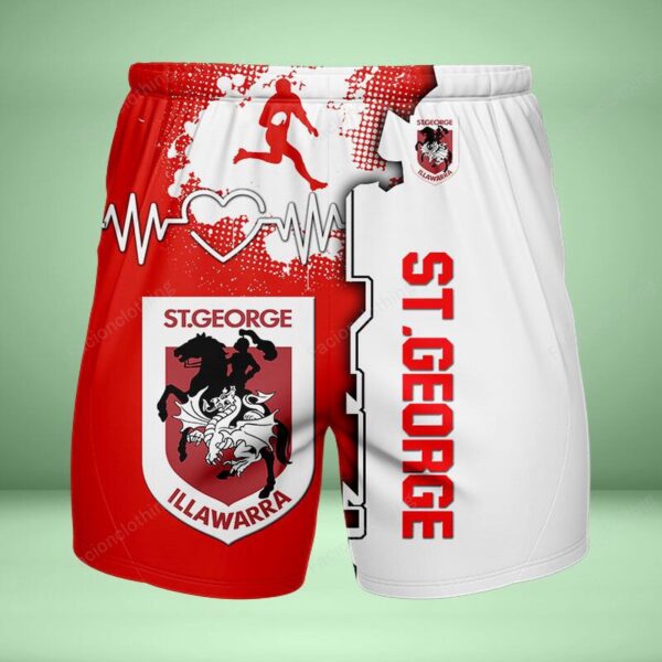 St George Illawarra Dragons Personalized Fashion Men Hawaiian Shorts Pant