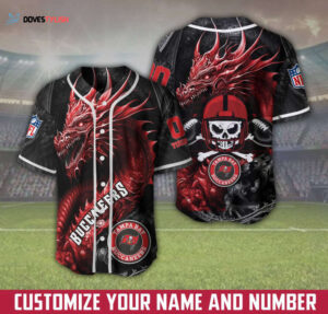 Tampa Bay Buccaneers Personalized Baseball Jersey