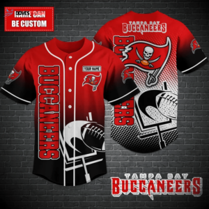 Tampa Bay Buccaneers Personalized Baseball Jersey