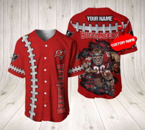 Tampa Bay Buccaneers Personalized Baseball Jersey