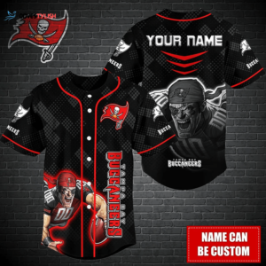 Tampa Bay Buccaneers Personalized Baseball Jersey