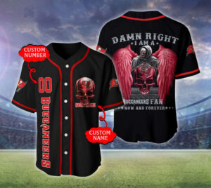 Tampa Bay Buccaneers Personalized Baseball Jersey