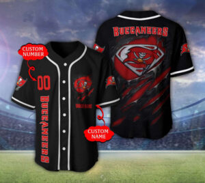 Tampa Bay Buccaneers Personalized Baseball Jersey