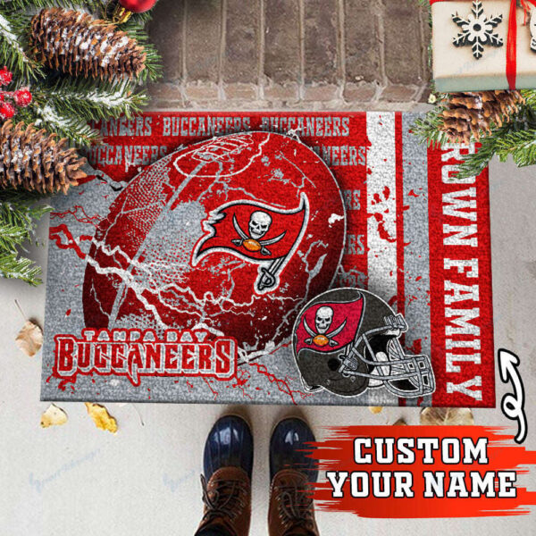 Tampa Bay Buccaneers Personalized Doormat Home Decor 2024 2025 26