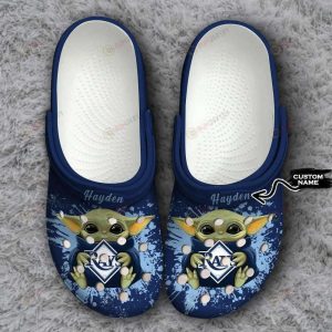 Tampa Bay Rays Baby Yoda Custom Name Clogss Classic Clogs Shoes