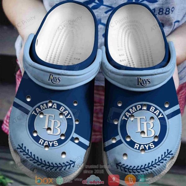 Tampa Bay Rays Light Blue Crocband Clogs – Gift for Men Women Fans – Gift for Men Women Fans