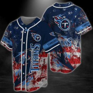 Tennessee Titans NFL Baseball Jersey Shirt Personalizedizable  For Men Women
