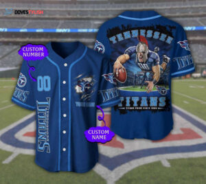 Tennessee Titans Personalized Baseball Jersey
