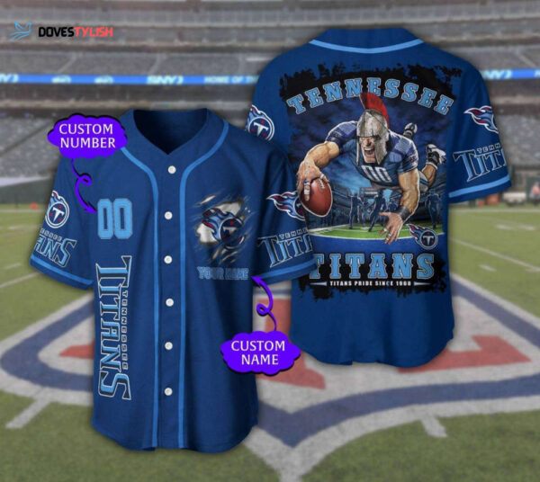 Tennessee Titans Personalized Baseball Jersey