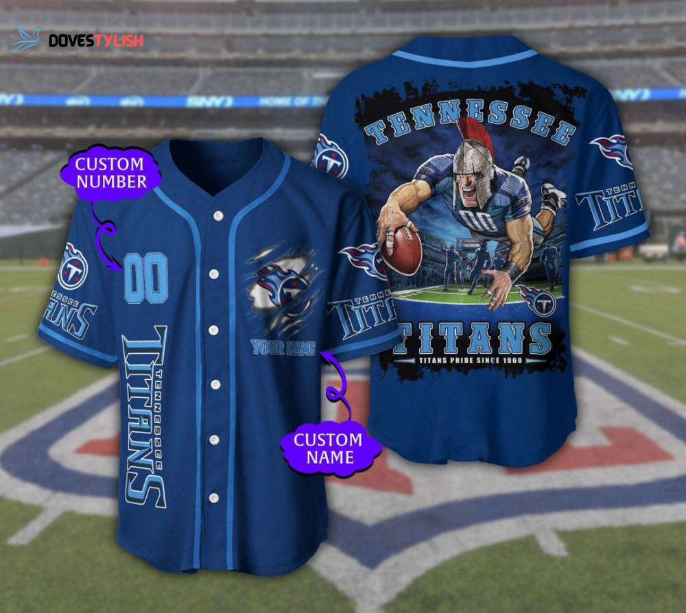 Tennessee Titans Personalized Baseball Jersey Tennessee Titans Personalized Baseball Jersey
