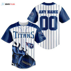 Tennessee Titans Personalized Baseball Jersey