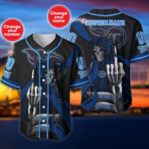 Tennessee Titans Personalized Baseball Jersey